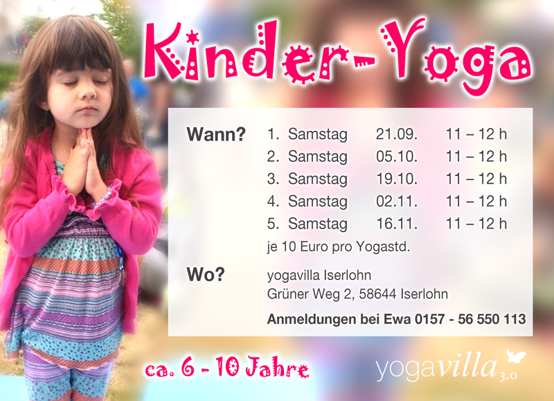 Kinderyoga in der Yogavilla