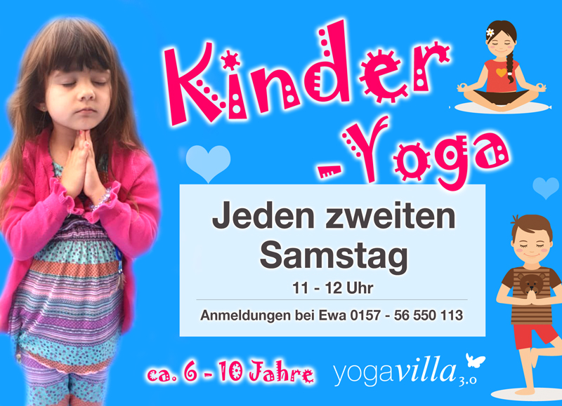 Kinderyoga, jeden zweiten Samstag in der yogavilla