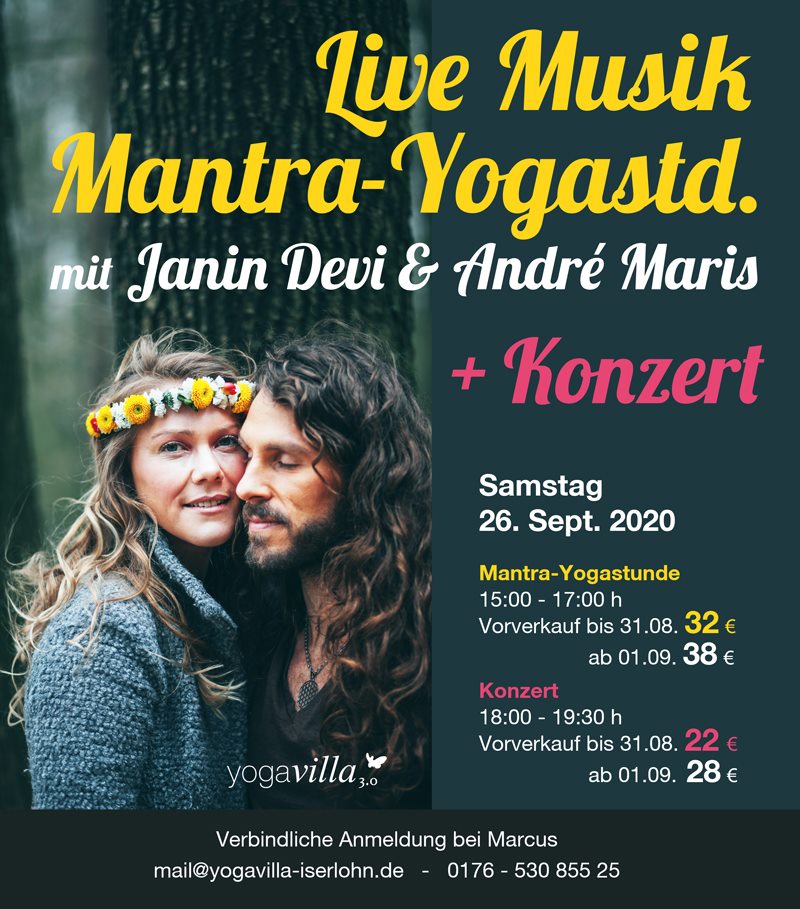 Janin Devi + Andre Maris LIVE Mantra Yogastunde + Konzert