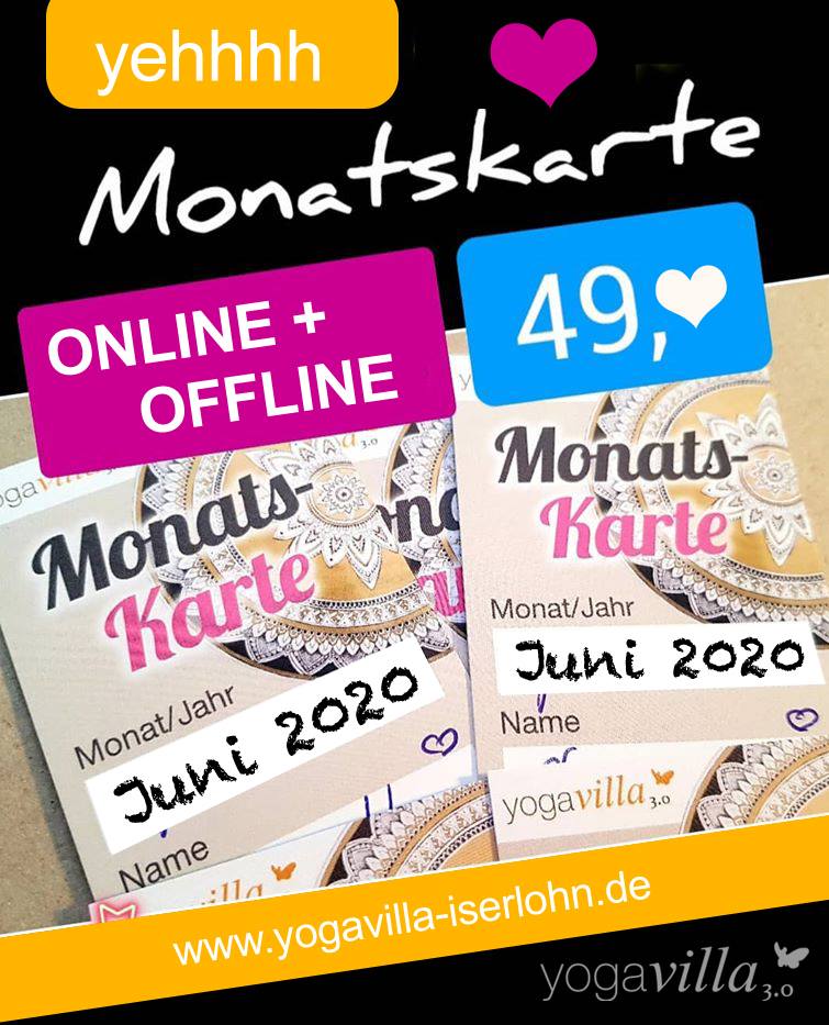 Monatskarte Juni 2020