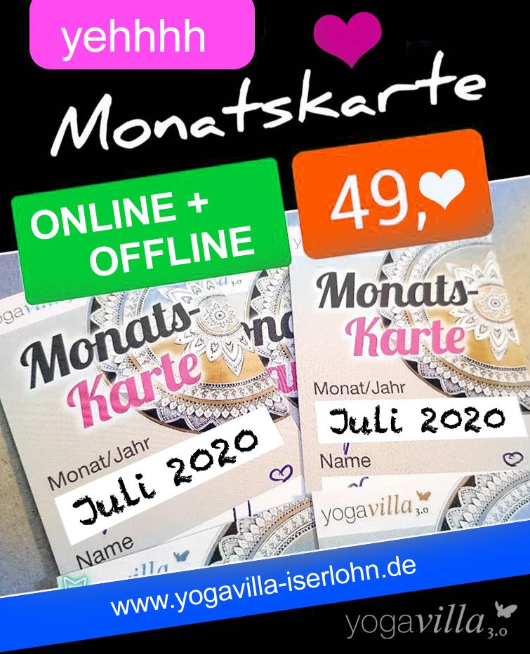 Monatskarte Juli